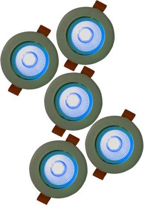 Happy Selling 6 Watt LED COB Blue Focus Light for POP/ Recessed Lighting (Set of 5) Recessed Ceiling Lamp