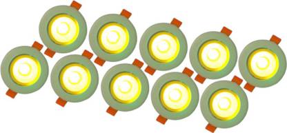 D'Mak 6 Watt Round LED COB Red Focus Light for (Set 10) POP/ Recessed Ceiling Light Ceiling Lamp