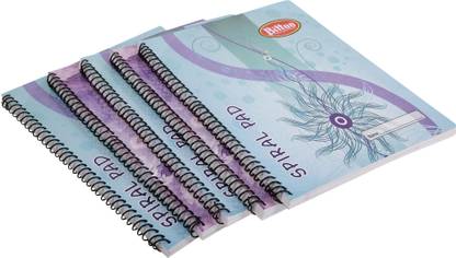 Bittoo Spiral Pad (40 Pages) Pack of 10(9410) Size 20mm*287mm Regular Notebook 100 Pages