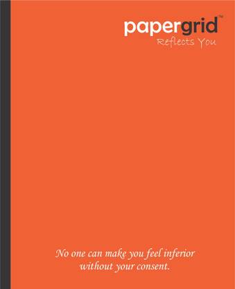 papergrid Short Book - 19 cm x 15.5 cm, Four Line Regular Notebook Four Line 72 Pages