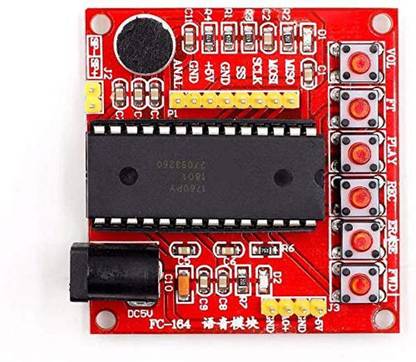 India IoT Shop IIK ISD1760 Sound Recordable Chip IC -ISD1700 Module series Voice Recording Module - 80hm Speaker- Voice Module AVR PIC Sound Recorder and Sound Circuit Electronic Hobby Kit