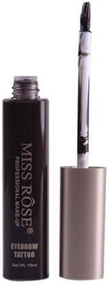 MISS ROSE Professional Eye Brow Tint Makeup Tool Kit Waterproof 6 Color Pigment Black Brown Gel With Brush 10 ml