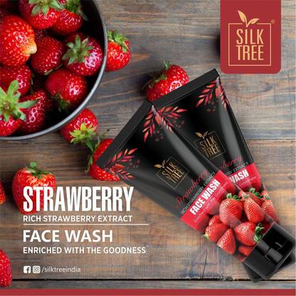 SILKTREE  Strawberry 100ml Face Wash