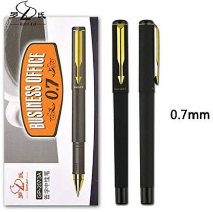 Luoshi Supreme Smooth Writing 0.7 mm Nib Blue Gel Pen Set of 2 Gel Pen