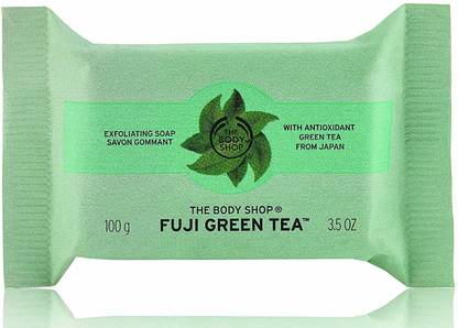 THE BODY SHOP Fuji Green Tea Exfoliating Soap, 100g