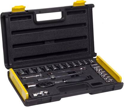STANLEY 1-89-035 3/8'' SQ. Drive 6 Point Metric Socket Set Socket Set