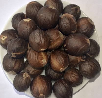Kollakkompil Spices Nutmeg / Jathikka/Dried Jaiphal with Shell from Kerala