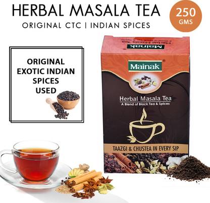Mainak Herbal Masala with Indian Spices Black Tea Box