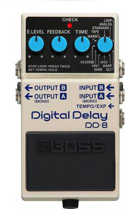 BOSS DD-8 Digital Delay with (Warm, RV (delay+reverb), and GLT (rhythmic delay) Guitar Processor