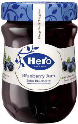 HERO Blue Berry Fruit Spred (Jam) 340 gm -Pack of 1