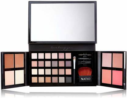 Natio Eyeshadow with Blush and Contour Palette