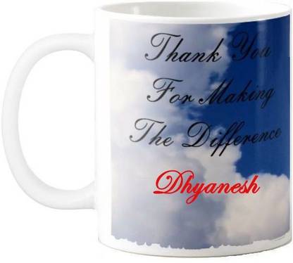 Exocticaa Dhyanesh Thank You 77 Ceramic Coffee Mug