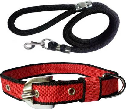 BODY BUILDING Good Quality Dog Belt Combo Dog Collar & Leash