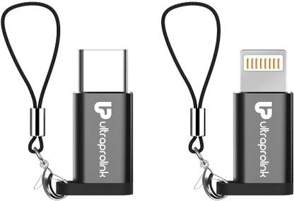 Ultraprolink Black, Grey Convertors Micro USB to Type C Micro Usb to Lightning UL0076 Phone Converter