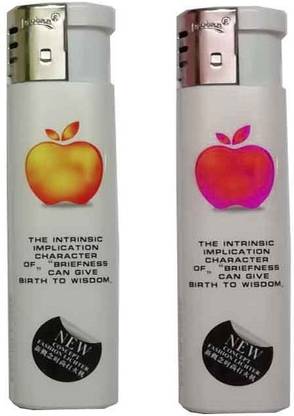 Simi Apple Cigarette Lighter Refillable Lighter Pack of 2 Apple Cigarette Lighter Refillable Lighter Pack of 2 Pocket Lighter
