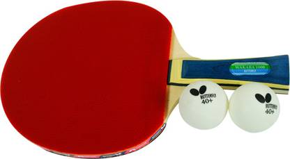Butterfly Wakaba 1000 Multicolor Table Tennis Racquet with 2 balls Multicolor Table Tennis Racquet