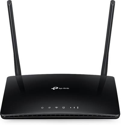 TP-Link MR400 4G LTE 4G Router 2.4 GHz, 5 GHz 1200 Mbps Wifi Speed Dual Band External Antenna MiFi (Sim Based)