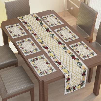 Aaho Décor Rectangular Pack of 7 Table Placemat