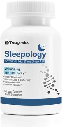 Trexgenics SLEEPOLOGY Melatonin-Free,Non-Habit Forming NightTime SleepAid (60s)