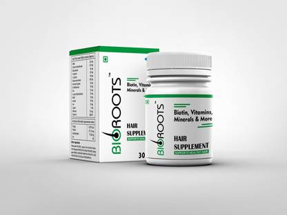 BIOROOTS TAB HAIR SUPPLIMENT TABLET PACK OF 2*30 TAB ( 2 MONTH PACK)