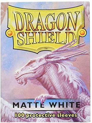Dragon Shield Matte White 100 Protective Sleeves