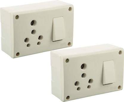 Shopsji COMBINED POWER BOX WITH SWITCH SOCKET (16 AMP) 16 A Five Pin Socket