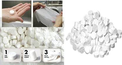 Hoppokart 1000 pc magic tisue, magic towel for face ,magic towel tablet,magic candy towel,magic wiping towel,wet tissue coin
