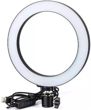 Wanzhow 26 Cm Light Big/Small Dimmable Led Studio Camera Ring Light Phone Video Light Lamp Ring Table Fill Light Big 26 Cm Ring Lamp Large Selfie Led Light Ring for Makeup Photo Shooting 26 Cm Led Selfie Ring Light Big Led Camera Light with Cool Warm Mix Light, Led Circle Light for YouTube Video Live Stream Makeup Dimmable LED Studio Camera Ring Light Phone Video Light Lamp Extra Long Cord and Heavy Duty Thumb Screws Selfie Ring Flash Video Ring Light for Photography, Video Shooting, Streaming Compatible with Camera, Android and iOS Devices Easy To Create Any Lighting Effect You Like Photo Studio Light to Capture Your Photo and Video at Musically and Other Phone's App Ring Flash