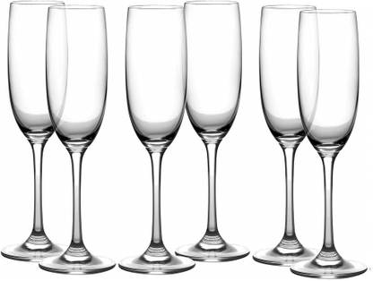 Bizwiz (Pack of 6) KNS -210 ml wine glasses for party gift juice pack of -06 Glass Set Wine Glass