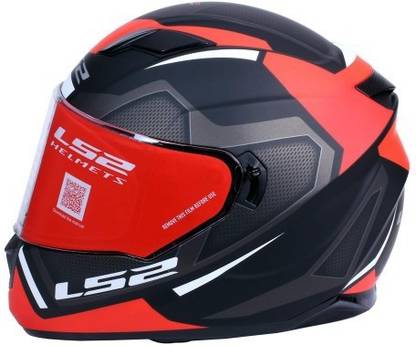 LS2 Axis Matt Black Red Graphic Unisex-Adult Full-Face-Helmet-Style Motorcycle Helmet Motorbike Helmet