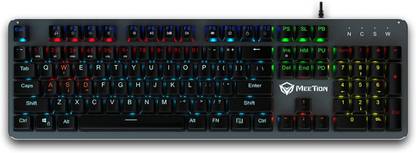 Meetion MT-MK007 Wired USB Standard Gaming Keyboard Compatible with Desktop, Laptop, Mac
