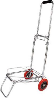 Thrivanta 2 Wheeler Grocery Shopping Portable Basket Aluminium Folding Trolley Cart Luggage Trolley (Foldable) Luggage Trolley