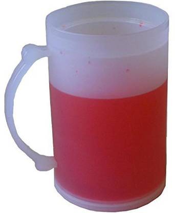 Hiru Double Wall Freezer Plastic Pack of: 1 (450 ml) Plastic Frosty Freezer Beer Mug