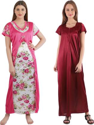 BHAVI CREATION Women Night Dress