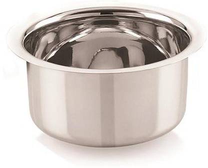 NEELAM Stainless Steel 13 18G Round Bottom Tope, 2550 ml, Silver Tope 2.55 L capacity 25.4 cm diameter