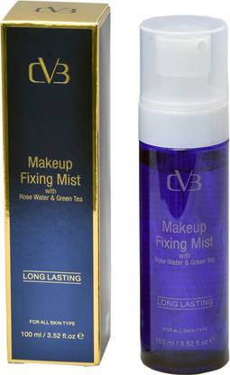cv3 Long Lasting Makeup Fixing Mist With Rose Water & Green Tea Primer  - 100 ml