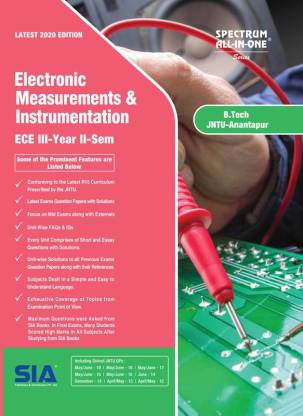 Electronic Measurement And Instrumentation, B.Tech III-Year II-Sem (ECE) R15, JNTU-ANANTAPUR, Latest 2020 Edition