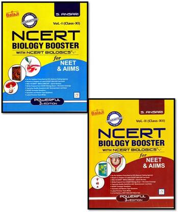 Ncert Biology Booster With Ncert Bioligics For Neet / Aiims (By S.ansari) (1+2 Vol. Both Set)
