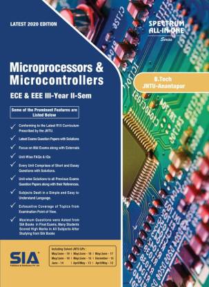 Microprocessors And Microcontrollers, B.Tech III-Year II-Sem (Common For ECE & EEE) R15, JNTU-ANANTAPUR, Latest 2020 Edition