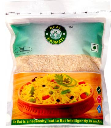 Real Basmati , (Pack of 3) Half Grain Basmati Rice (Medium Grain, Steam)