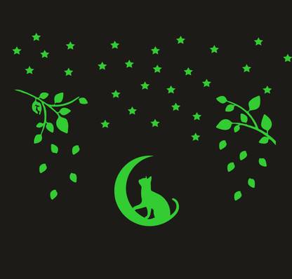 DreamKraft 25 cm Glow in The Dark Decorative Radium Sticker Self Adhesive Sticker