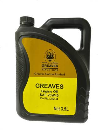 greaves 20W40-3.5LTR BLENDED FROM BEST QUALITY OIL BASE Synthetic Blend Engine Oil
