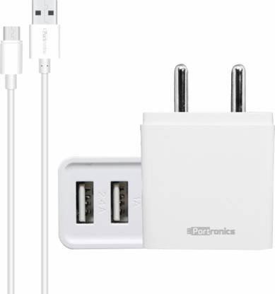 Portronics 18 W 3.1 A Wall Charger for Mobile with Detachable Cable