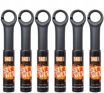 SET WET CITRUS BLAST POCKET (20ML*6) Deodorant Spray  -  For Men