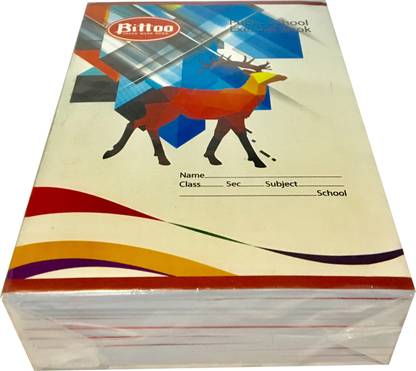 Bittoo Full Size Exercise Book Regular Notebook 144 Pages
