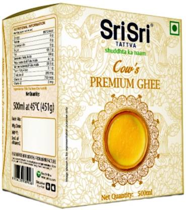 Sri Sri Tattva Cow’s Premium Ghee Ghee 500 ml Tetrapack