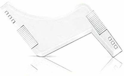 Osking Beard Shaping and Styling Tool (Made in France)with Inbuilt Comb for Perfect Line Up and Edging(Transparent)