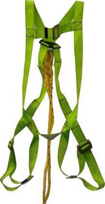 UDYOGI Full Body Harness with Single Polyamide Rope Lanyard and Hook Safety Harness Safety Harness