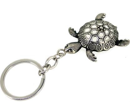 Devora Designer lucky Turtle or Tortoise Metal Keychain Key Chain