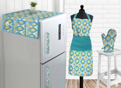 DECOTREE Multicolor Cotton Kitchen Linen Set